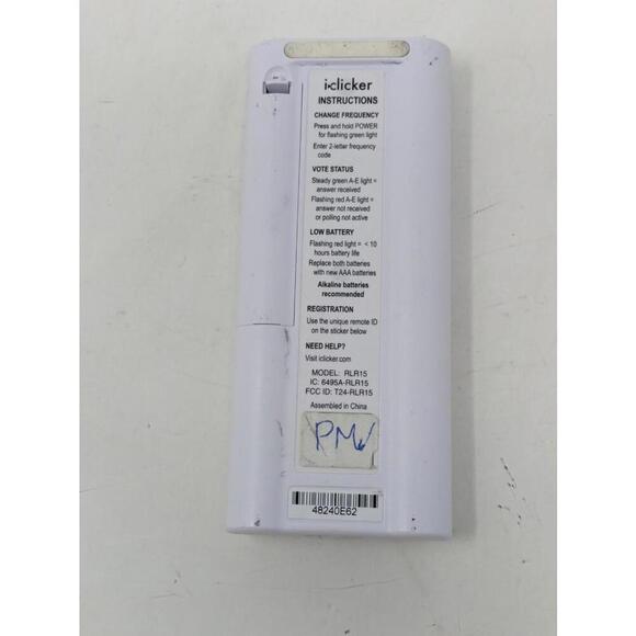 iClicker + Plus Student Response Remote Control Model RLR15 Tested Works - Picture 2 of 2